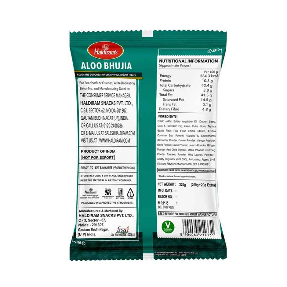 Haldiram's Aloo Bhujia | Crunchy Savory Snack