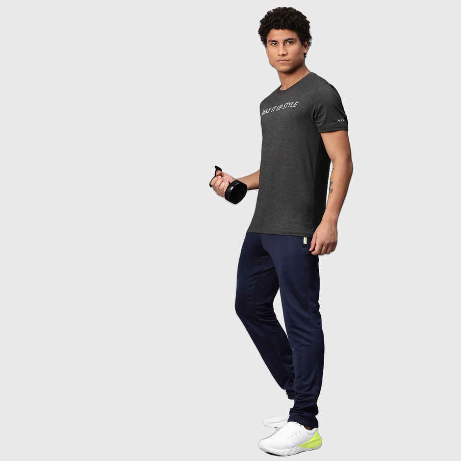 Alcis Men's Round Neck Tee | Grey - S