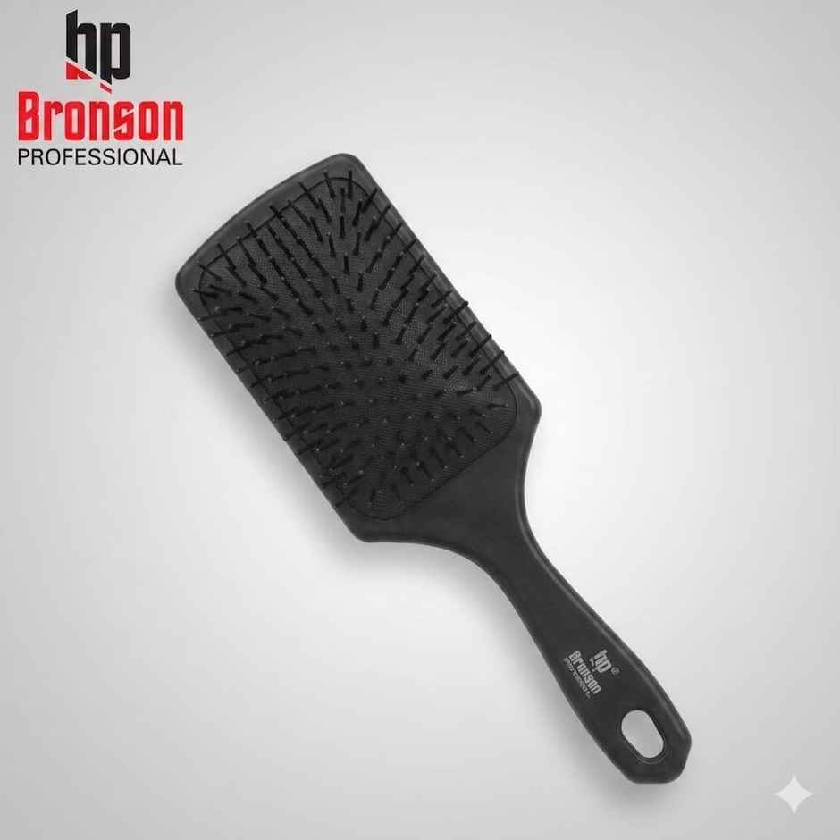 Bronson Professional Paddle Brush B-095 for Silky, Smooth & Tangle-Free Hair | Color May Vary