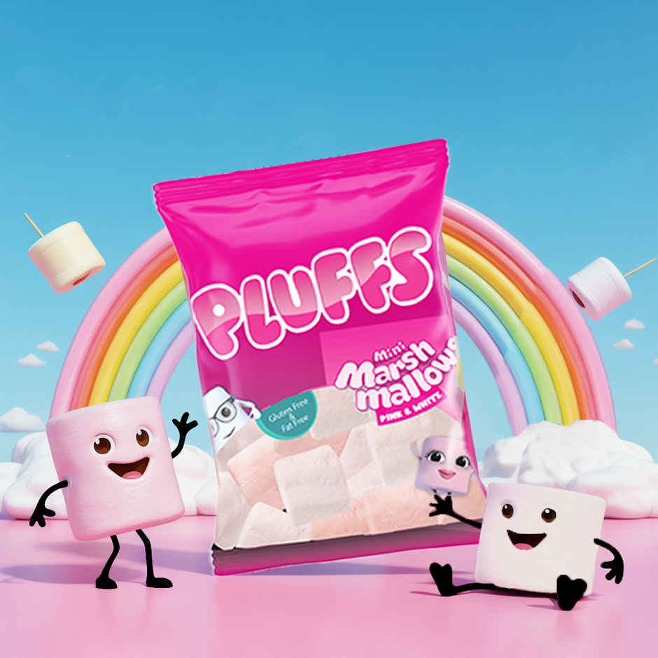 Pluffs Marshmallows | Pink & White