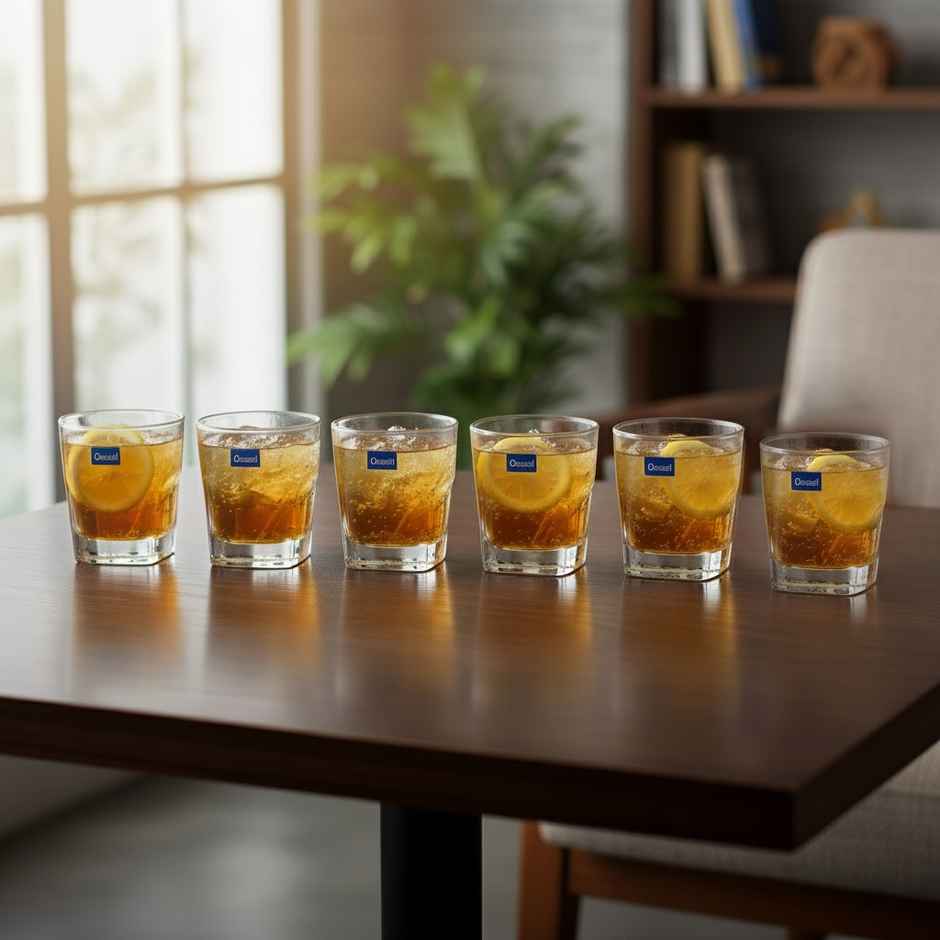 Plaza Whisky Glass Set | 295 ml | 6 pcs | Premium Glassware | Ocean Glassware