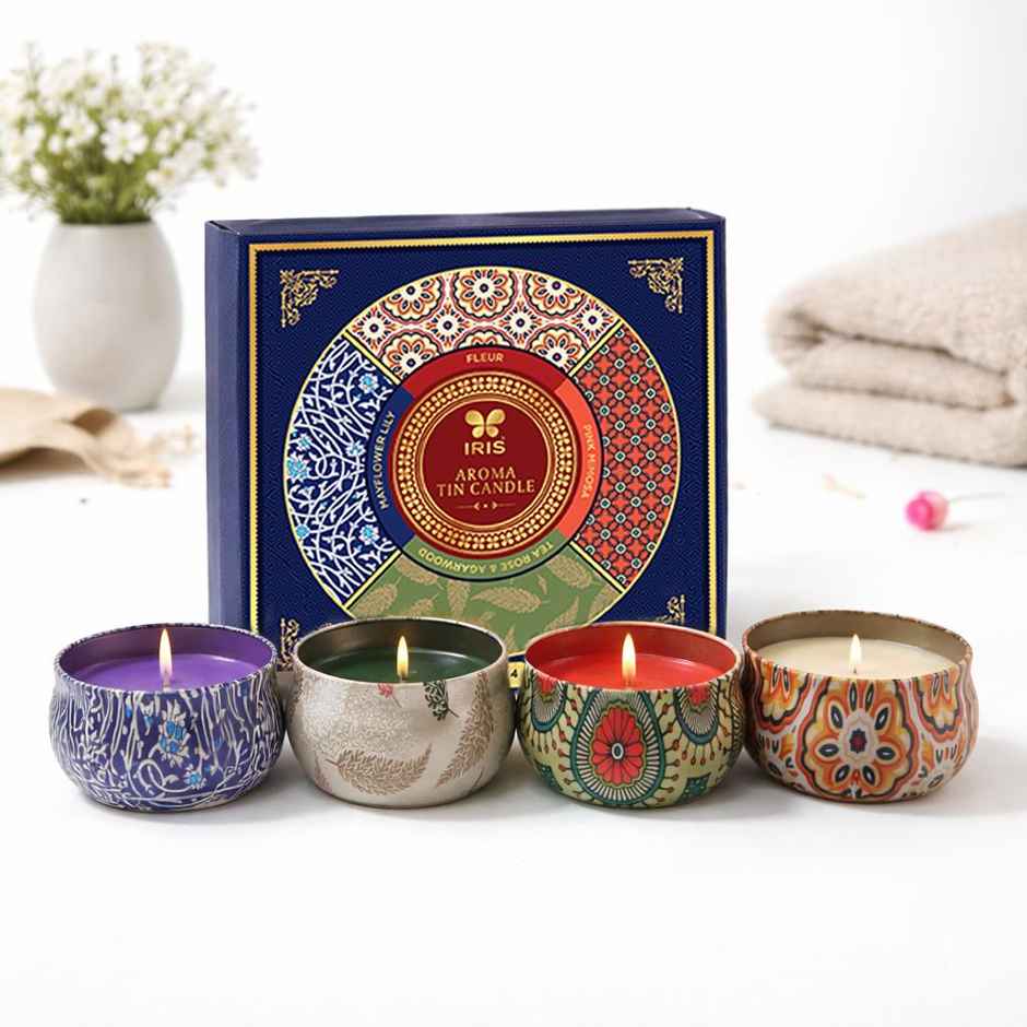 IRIS Aroma Tin Candle | Assorted Fragrance