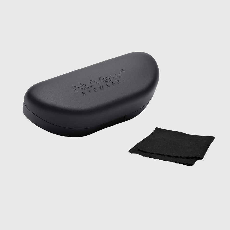 NuVew Unisex Sports Riding Sunglasses | Black-Yellow frame with Clear lens - Medium