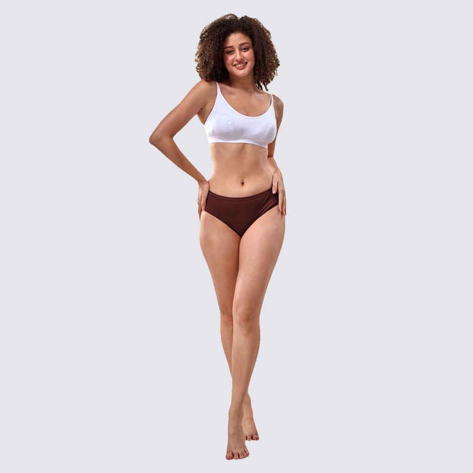 Lyra Women's Hipster Panty Solid | XL (Colour May Vary)