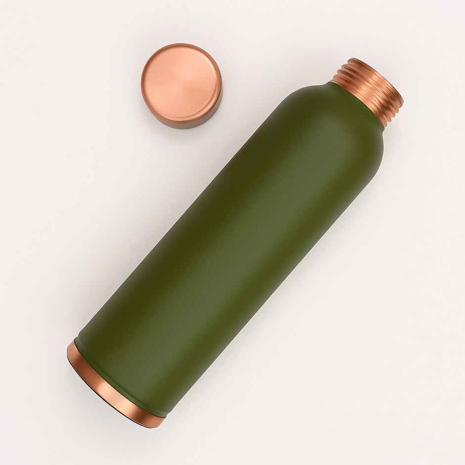 OGGN Matt Colour Copper Bottle | Olive | 950 ml