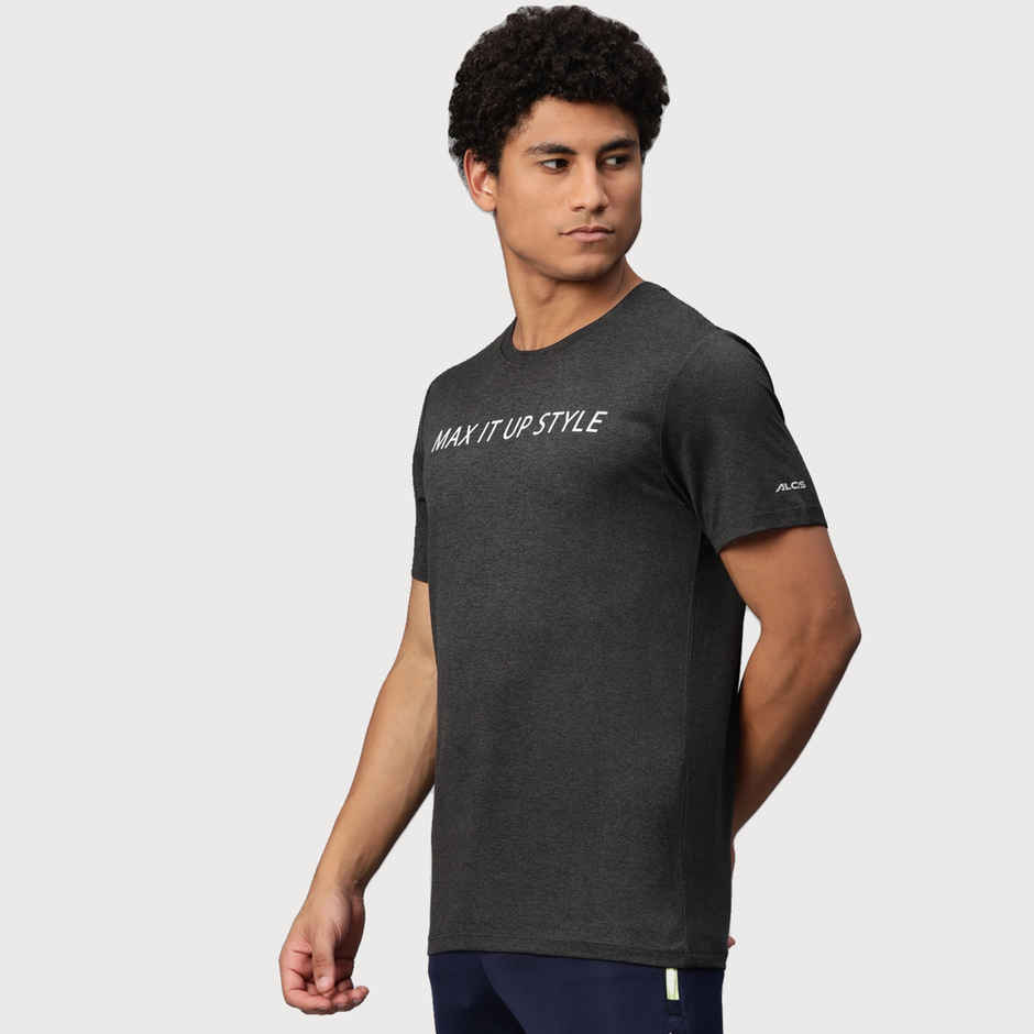 Alcis Men's Round Neck Tee | Grey - S