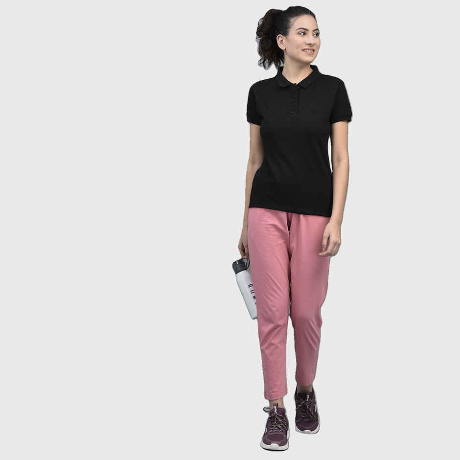 Dollar Women Polo T-shirt - Black | Premium Cotton | M