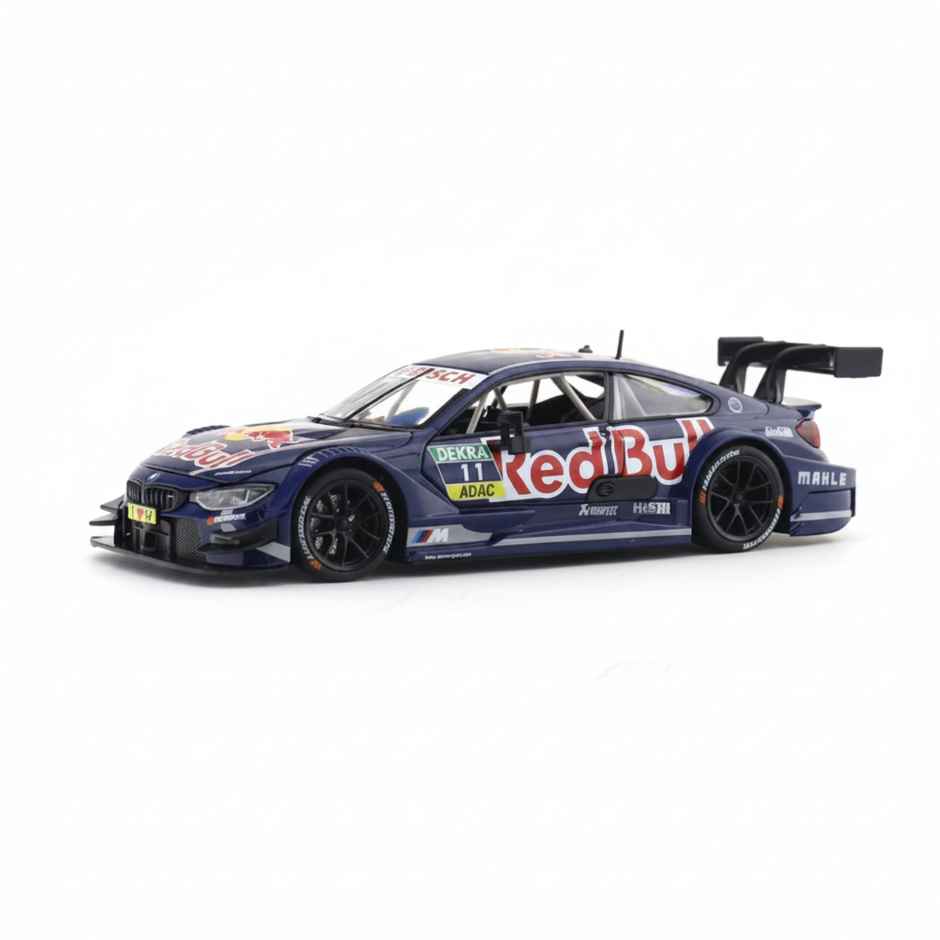 MSZ Licensed BMW M4 DTM Redbull Diecast Model Car Blue 1:24 Scale Collectible Toy