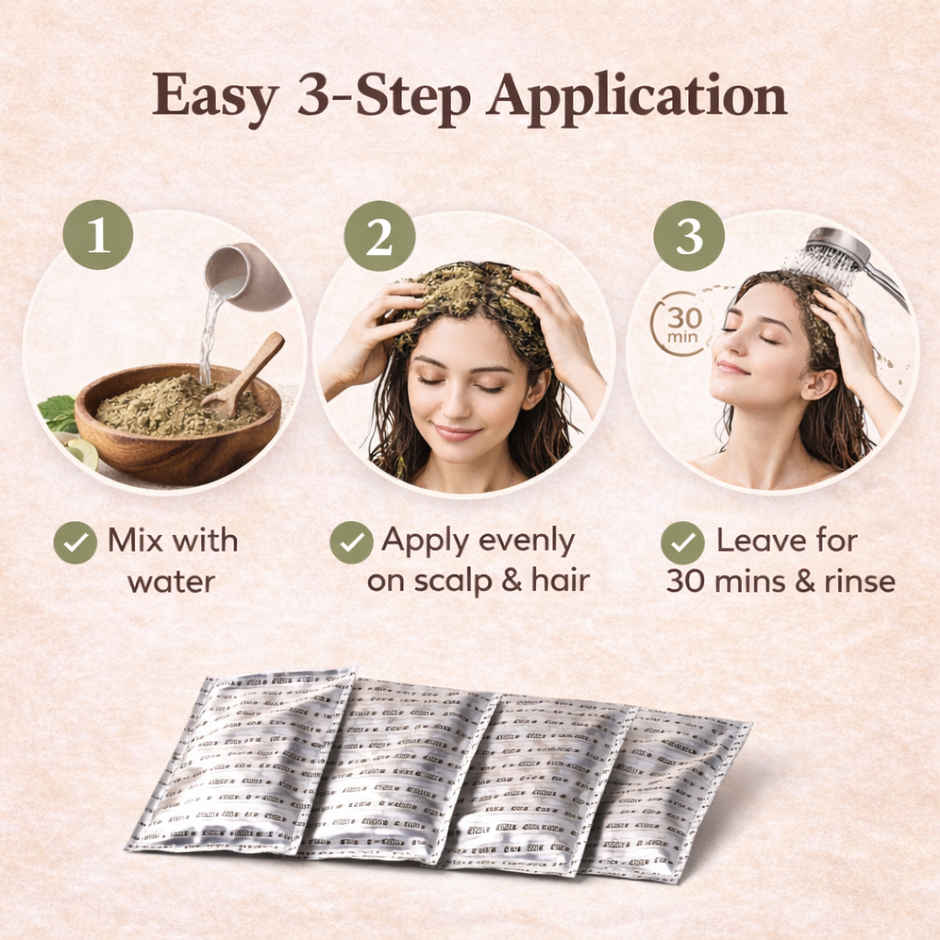 Sanfe Herbal Care Hair Powder | Amla Reetha Shikakai Bhringraj