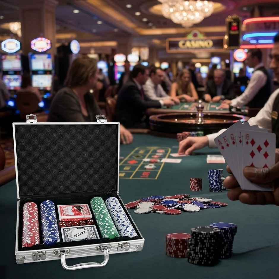ABK Professional 200 Piece Poker Chip Set with Aluminium Carry Case