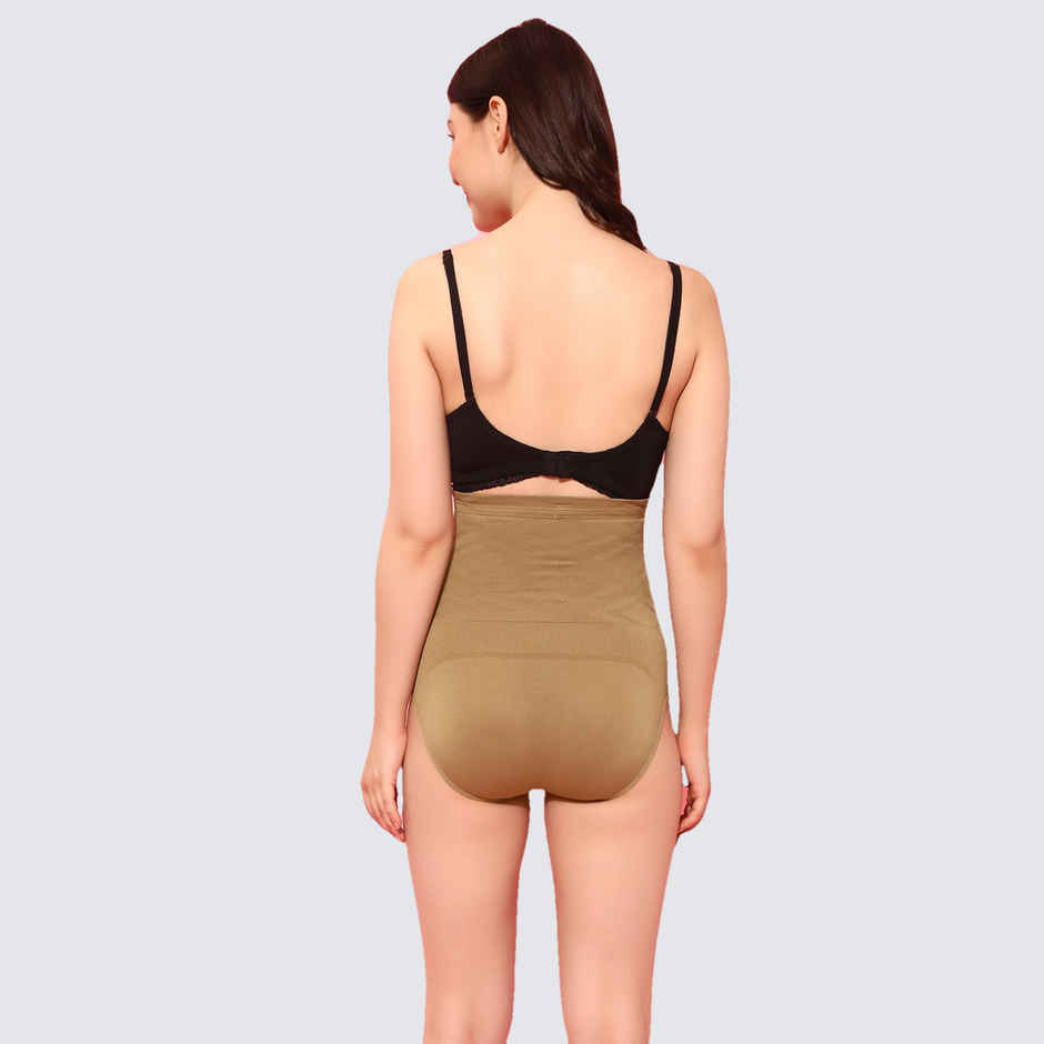 Clovia Tummy Tucker With Silicon Grips (Beige - S/M)