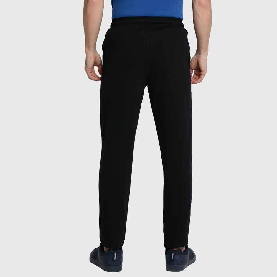 Van Heusen Athleisure Men Black Solid Smart Tech Easy Stain Release Trackpant |XL