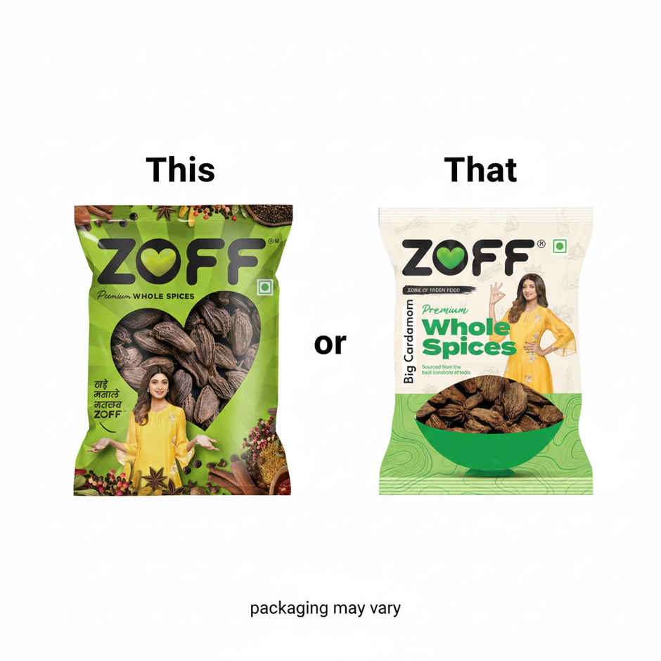 ZOFF Big Cardamom Whole - Badi Elaichi