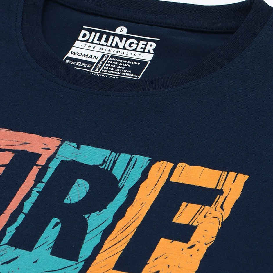 Dillinger Women's T-shirt | LNDMK251NVY | Navy Blue - L