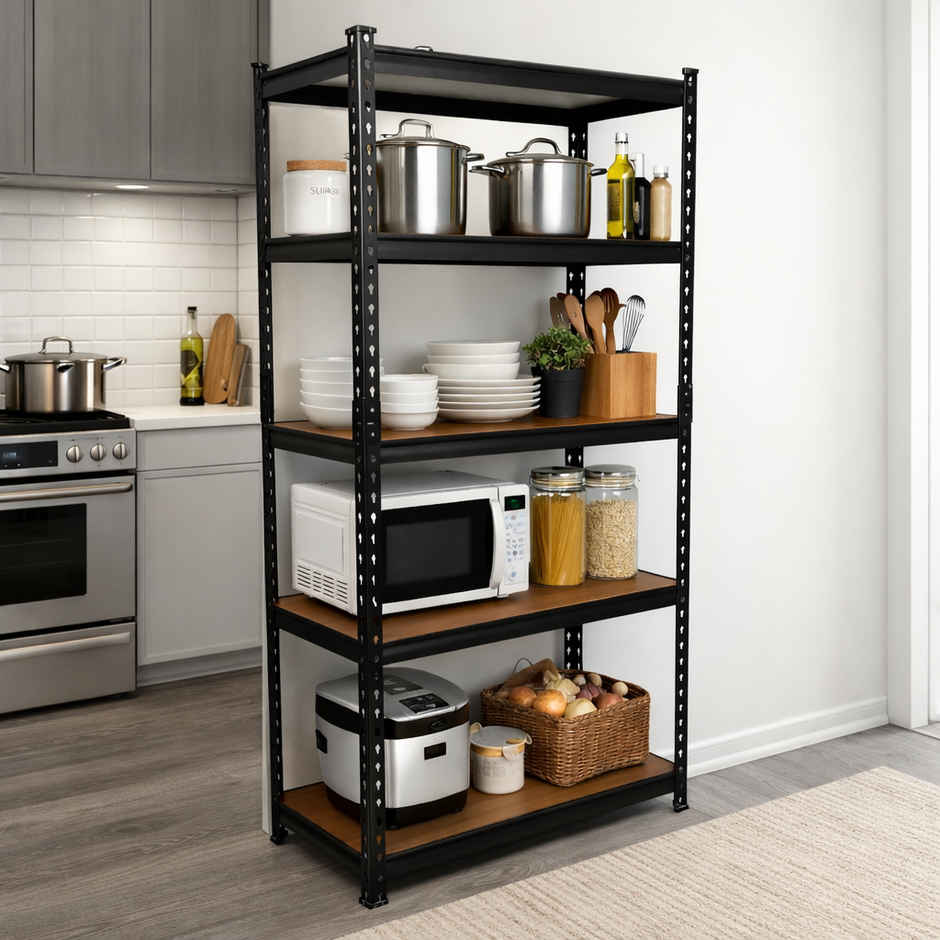 Adjustable 5 Section Boltless, Kitchen rack, Rivet Rack & Shelves,5'3"(H), 2'(L), 1'(D)