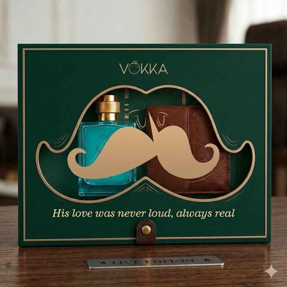 Vokka Thai Aqua Premium Perfume Gift Set for Men | Aqua Perfume + Wallet