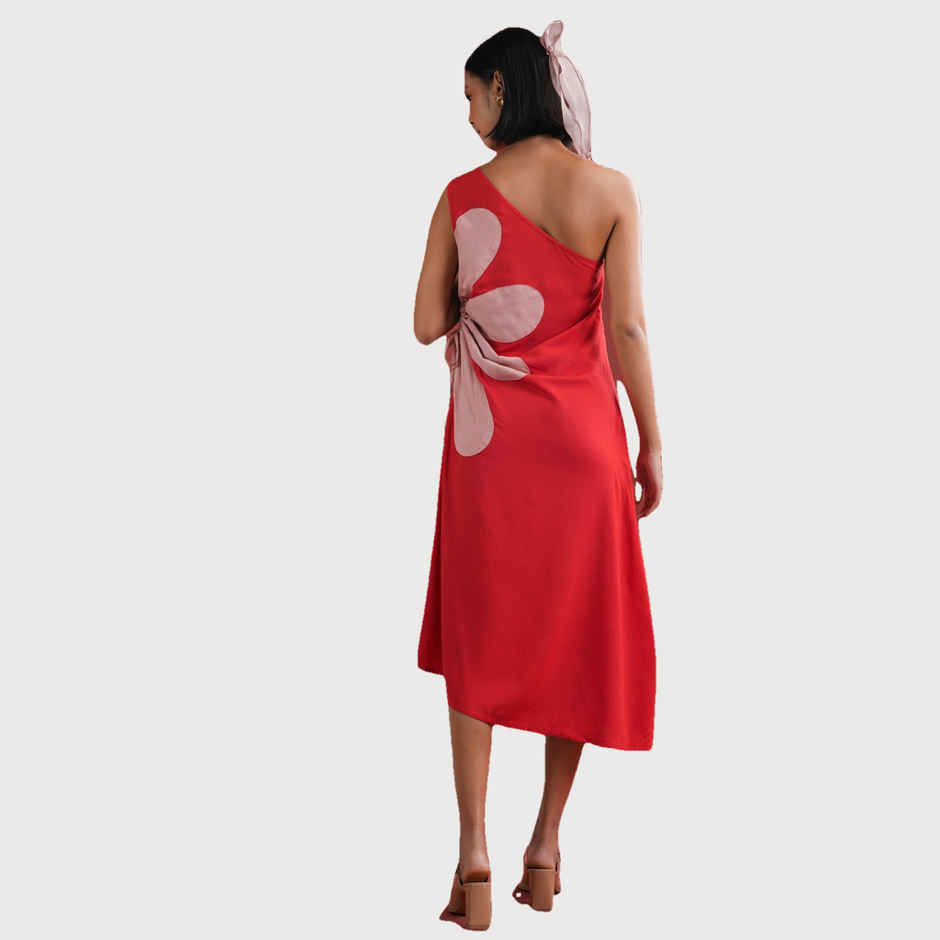 Sanskruti Homes Women Dress - Red | Floral Printed | L