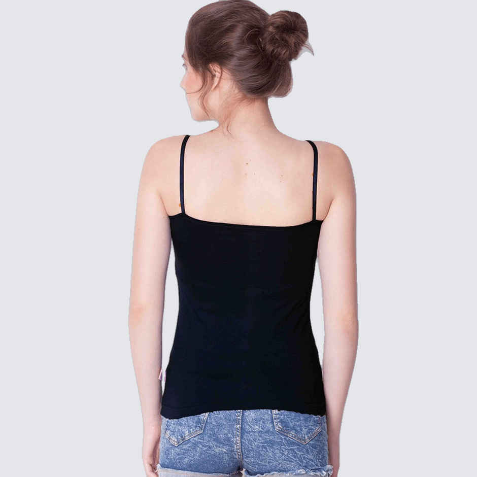 Dollar Missy Women's Combed Cotton Camisole | Pack Of 2 - Black - M