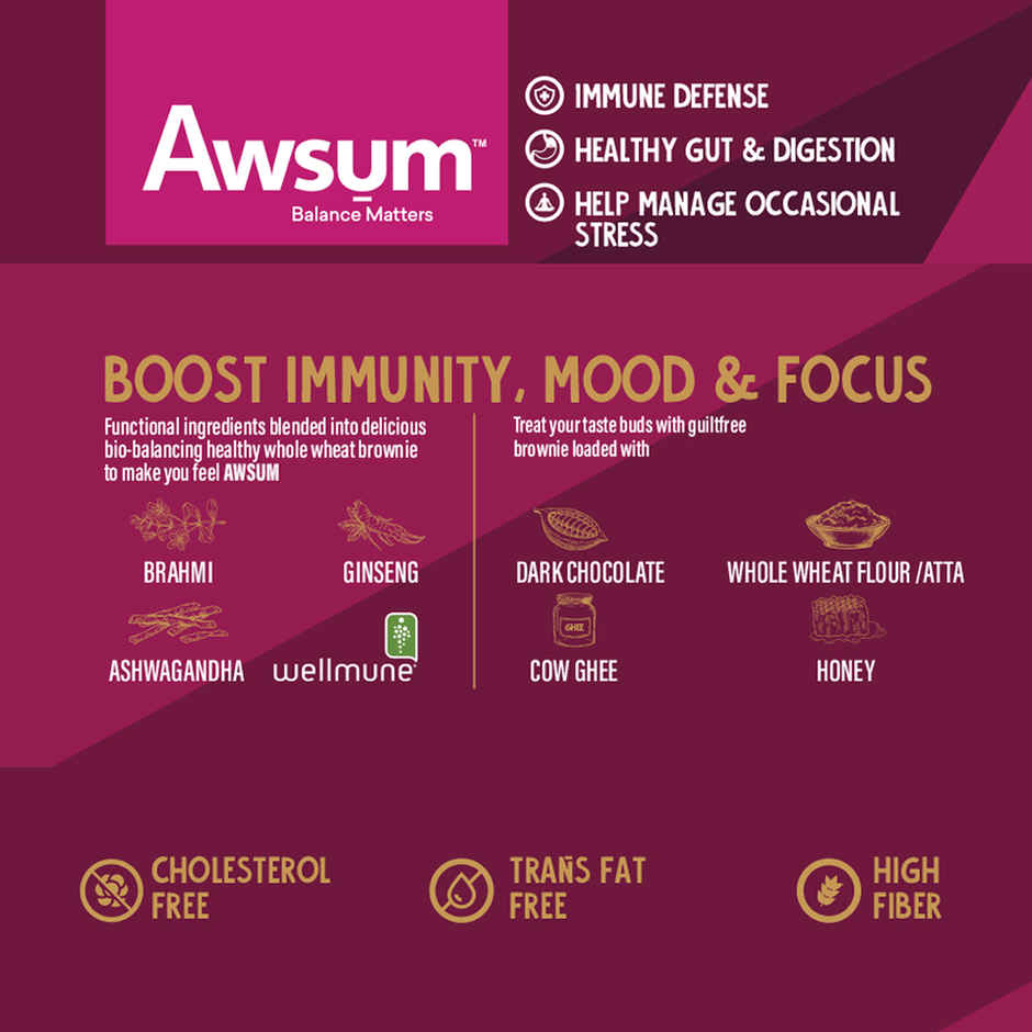 Awsum Better Bakes Walnut Brownie Combo