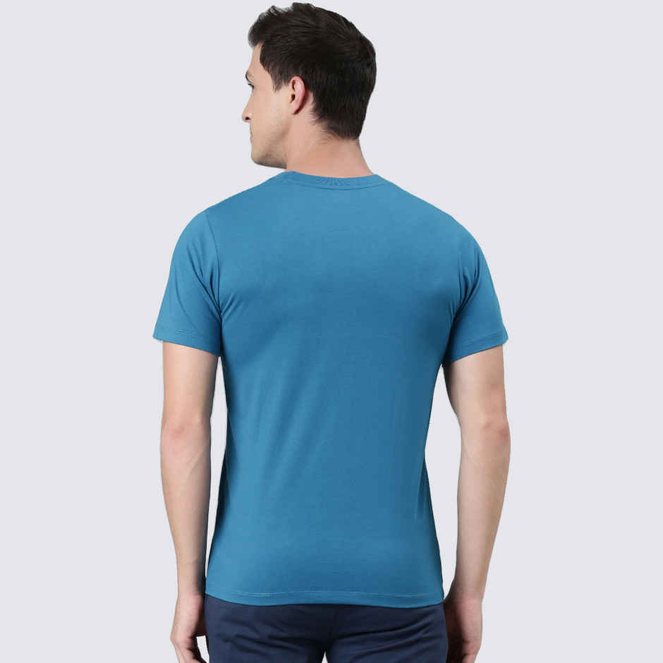 Rupa Jon Men's Round Neck T-Shirt Style | RJ 901 | Powder Blue - XL