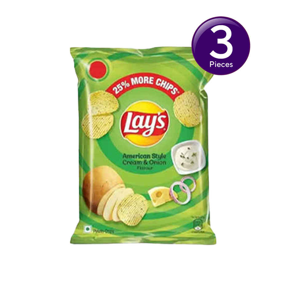 Lay's American Cream & Onion Potato Chips Combo