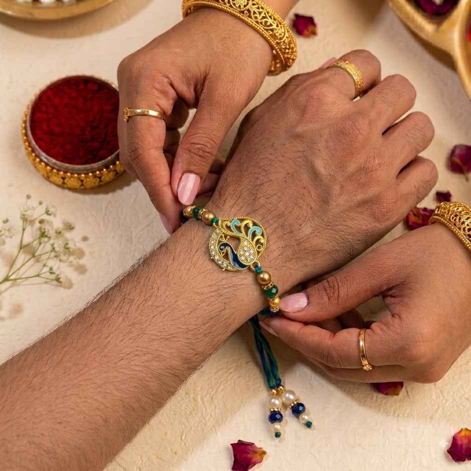 Rakhi for Brother | Peacock | Pack of 1 | Shree Rakhi