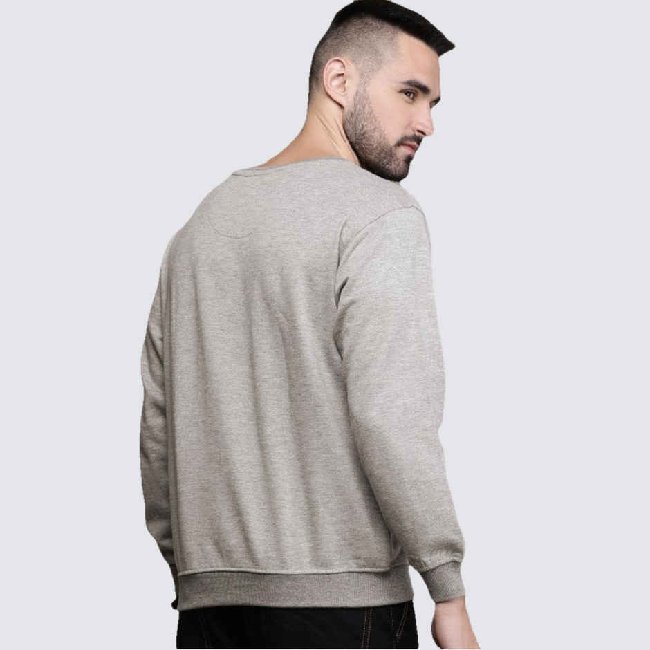 Outlaws Men's Cotton Rich Premium Sweatshirt | Grey Melenge - 2XL