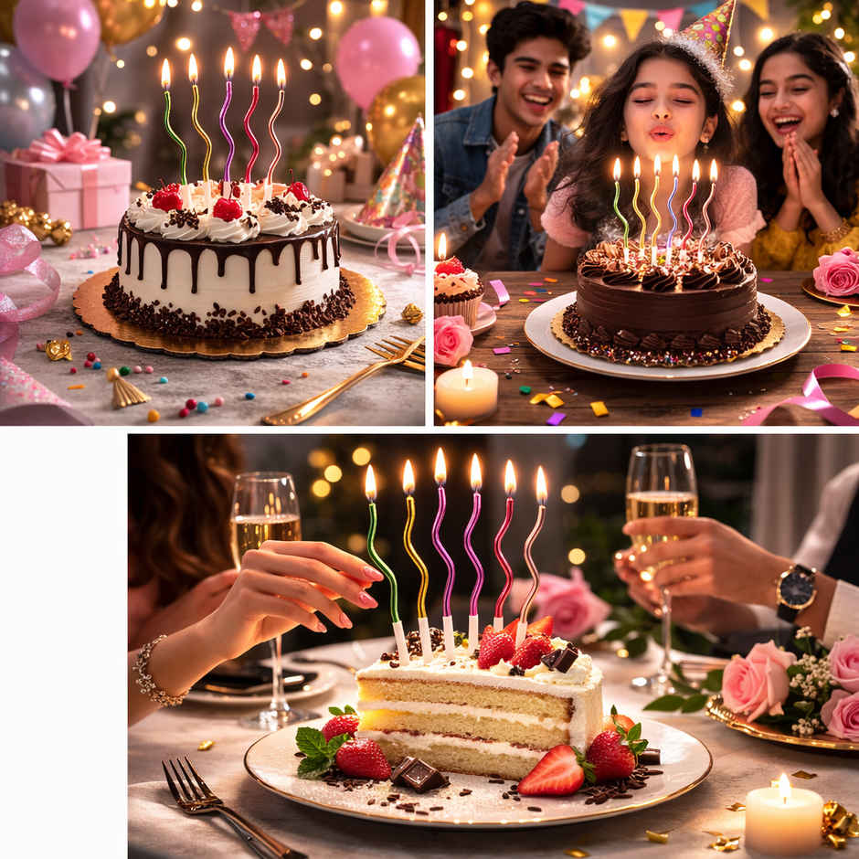 Spiral Birthday Candles for Kids & Adults Theme Birthday Decoration Kit | BeyondLuv