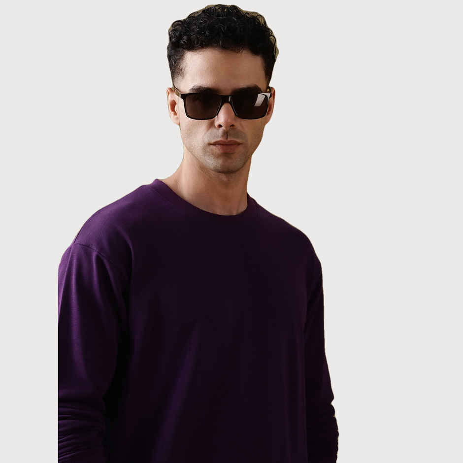 Dillinger Men's Pure Cotton Oversized T-shirt | Lavender - L