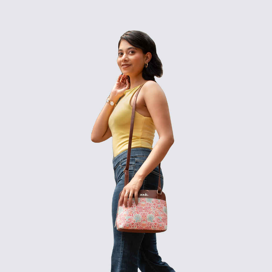 Zouk Mangalore Blossoms OOO Sling Bag - Multicolour