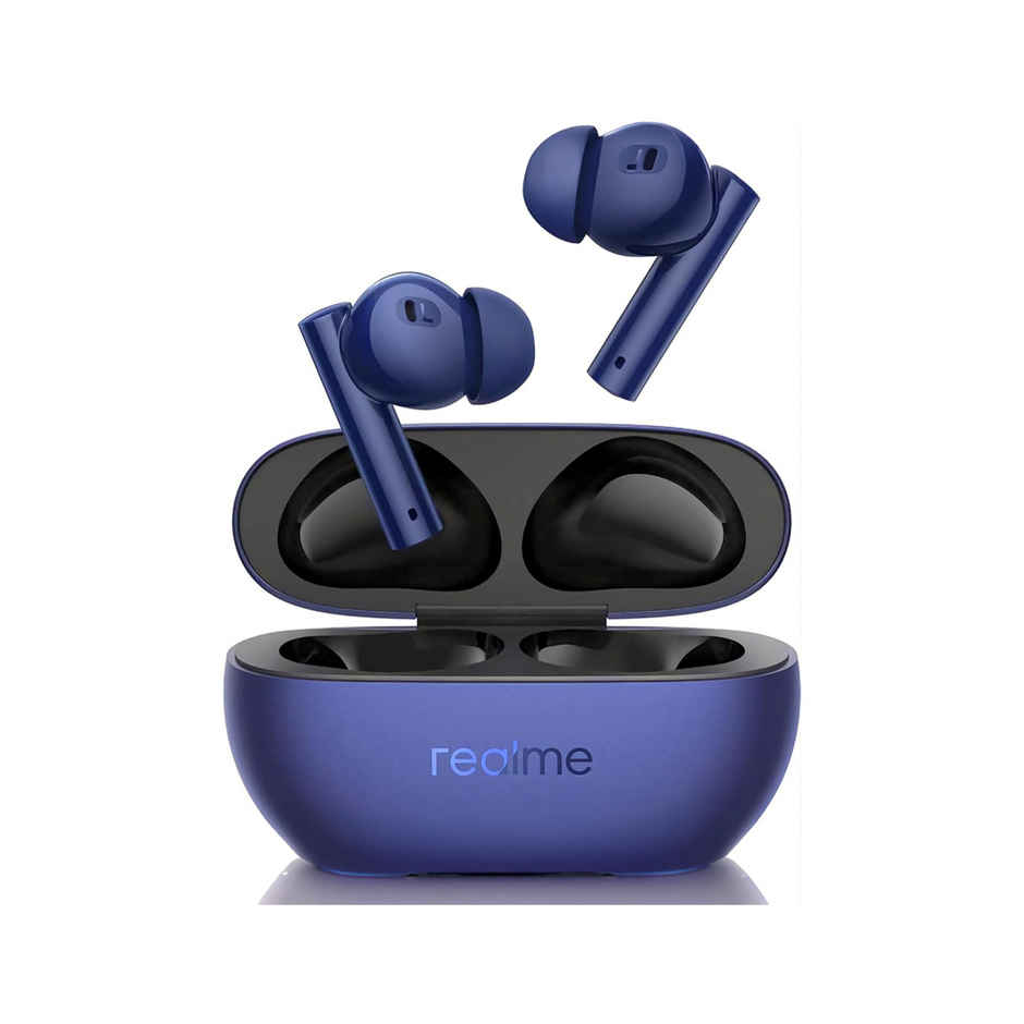 Realme Buds Air 5 With 50dB ANC 12.4Mm Dynamic Bass Driver Upto 38Hr Playback - Deep Sea Blue