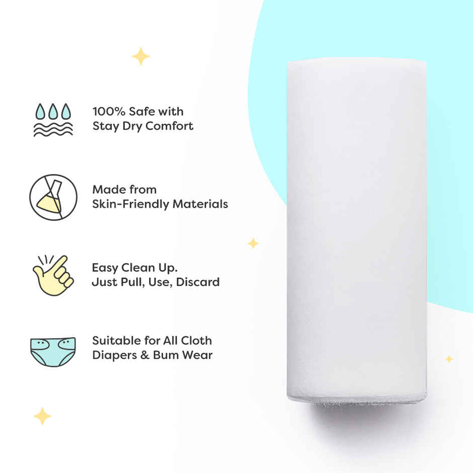 SuperBottoms Disposable Easy Clean Top Sheets | Hypoallergenic Diaper Liners