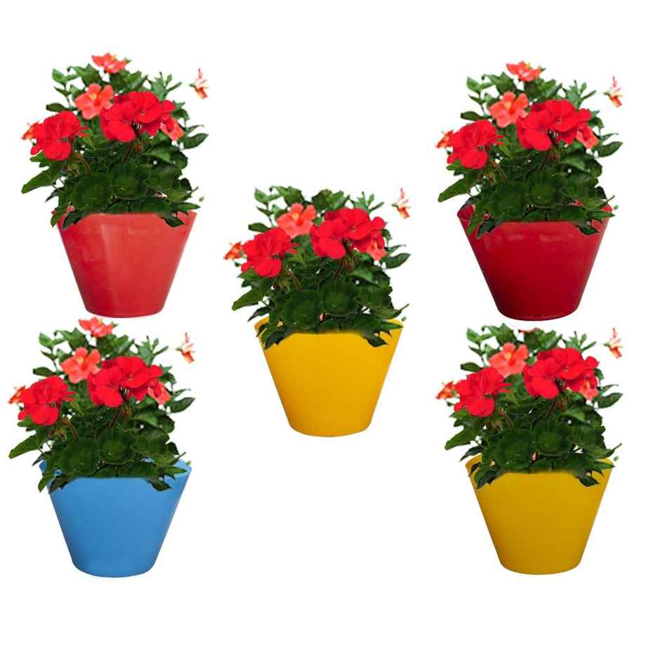 Plastic Hanging Plant Pot | 23 x 29.5 cm | Multicolour