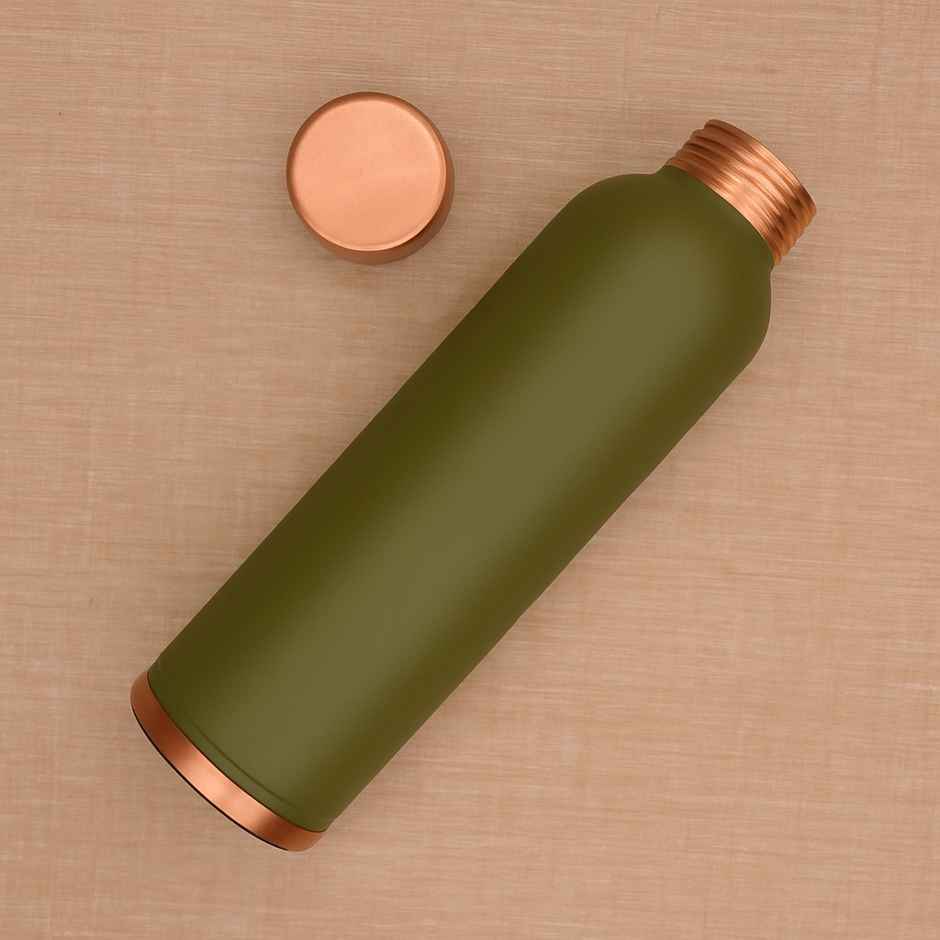 OGGN Matt Colour Copper Bottle | Olive | 950 ml