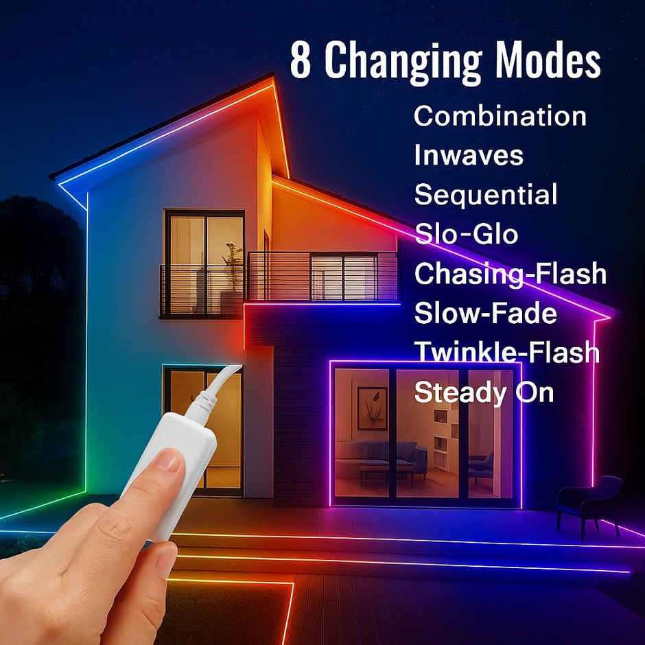 DesiDiya Multicolor LED Rope Light | Vibrant Decorative Lighting for Indoor & Outdoor Use | 10 m