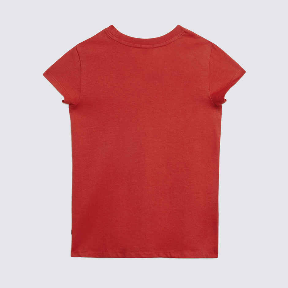 XY Life Girl's Playmate Intelliease Combed Cotton T-shirt | Dark Red - 9 to 10 years