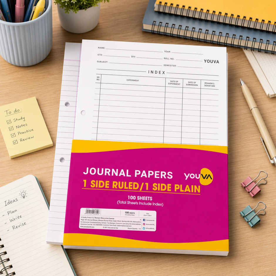 Youva Journal Papers - Smooth and Durable | White