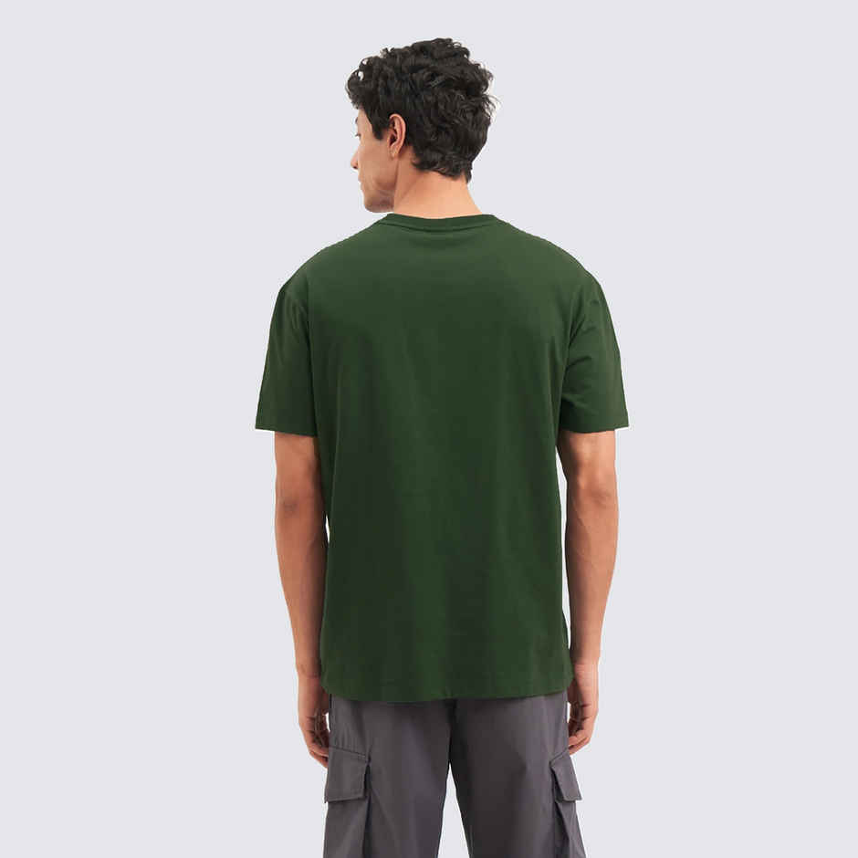 De Tees Men's Half Sleeve T-shirt | MHS-BIKER | Olive - L