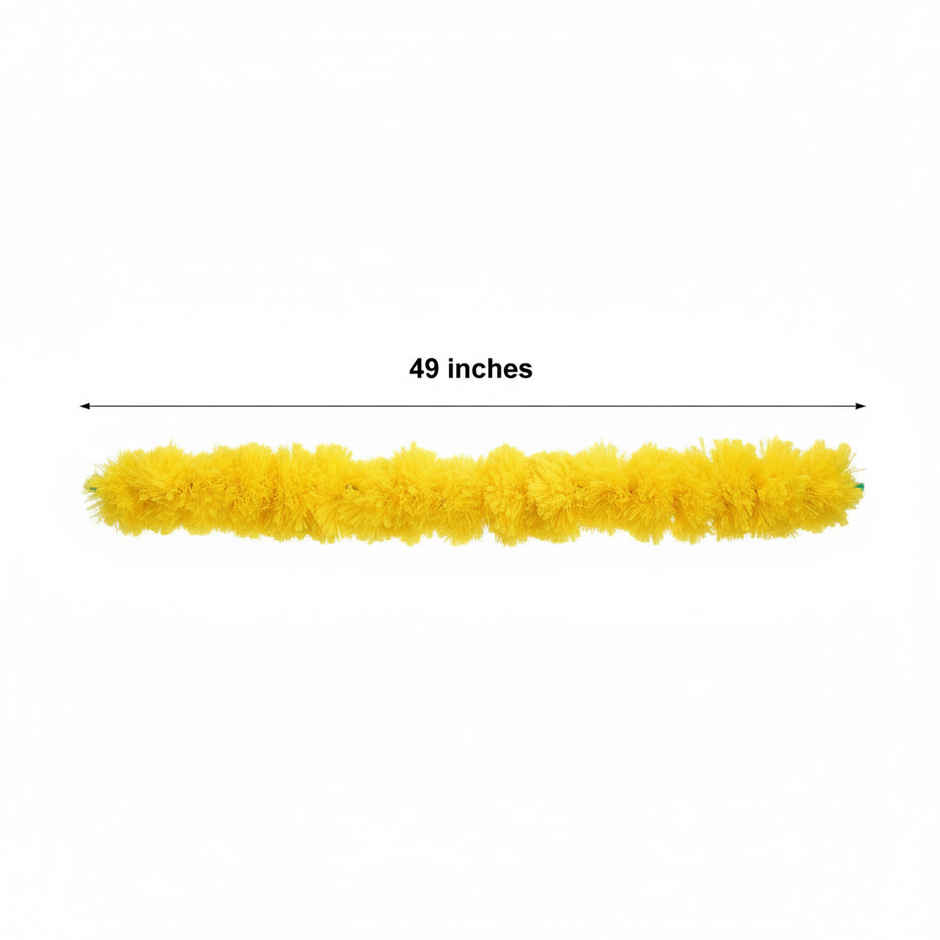 Flower String Bandhanwar | Festival Decoration | Marigold Design | 2 pcs | Yellow | Mangal Bhawan