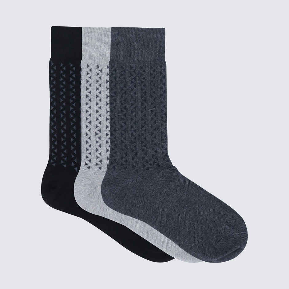 SocksXpress by Balenzia Men's Cotton Crew | Black, White, Dark Grey