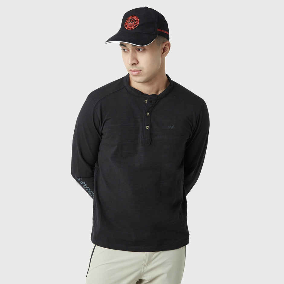 Wildcraft Unisex Embroidered Cotton Baseball Cap | Black - Free Size