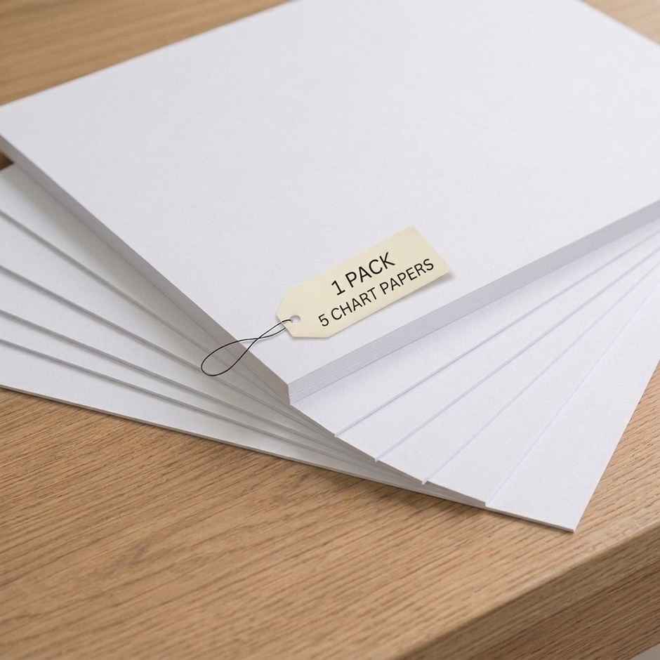 ABK White Chart Paper Premium Quality | 22 x 28 in | A1