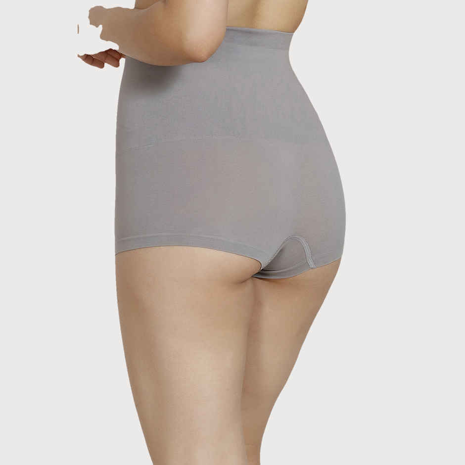 Zivame Women's Tummy Control Midwaist Boyshort | Grey - S