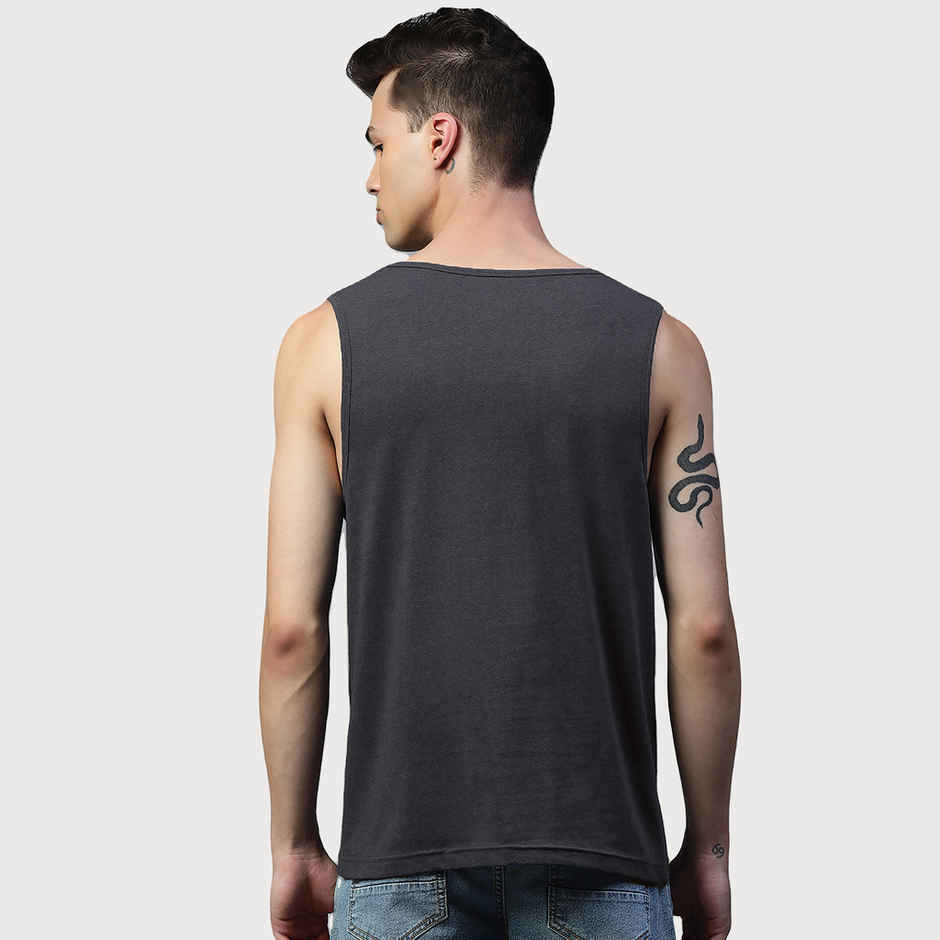 De Tees Men's Sleeveless T-shirt | Charcoal - XL