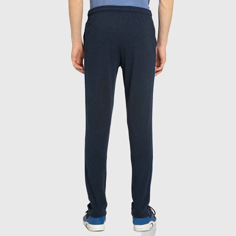 Van Heusen Athleisure Men Smart Tech and Easy Stain Release Trackpants Pack Of 1 Blue Melange |M