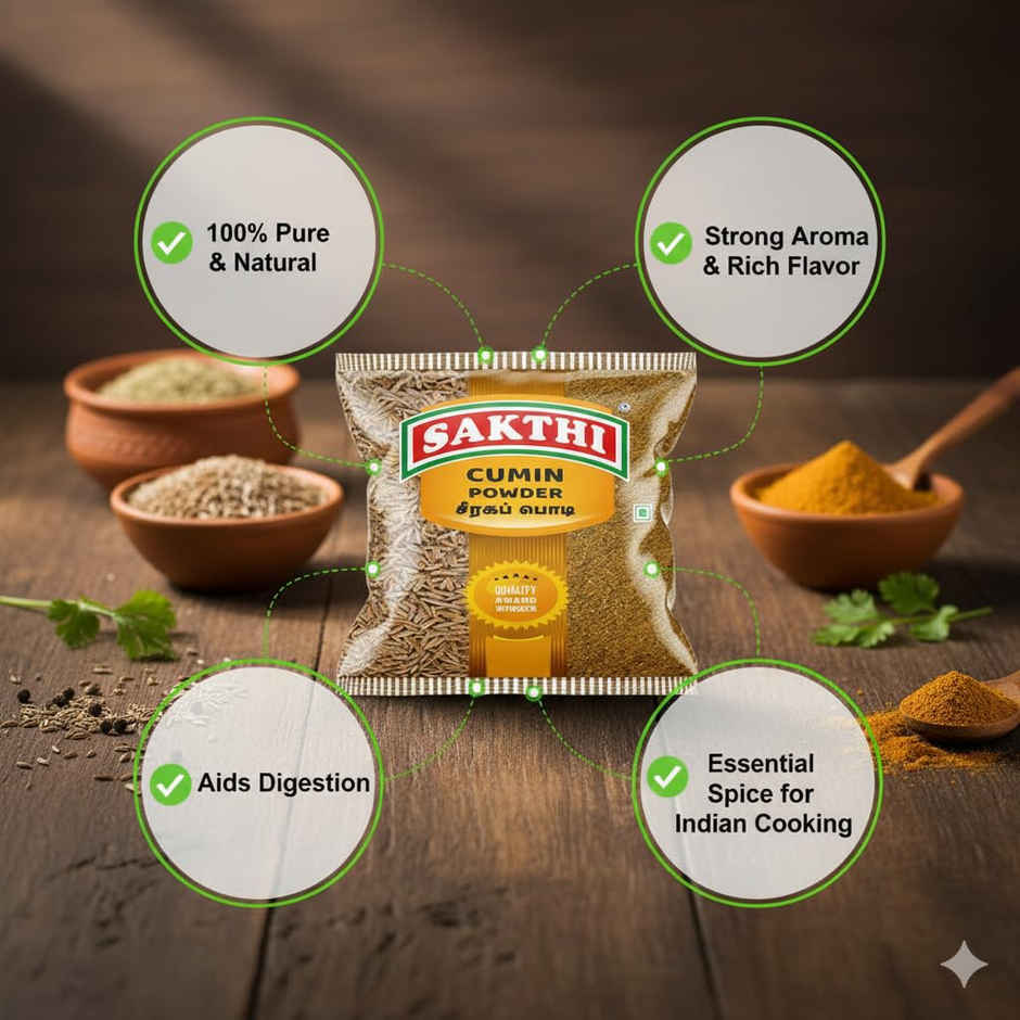 Sakthi Powder - Cumin Pouch Combo  