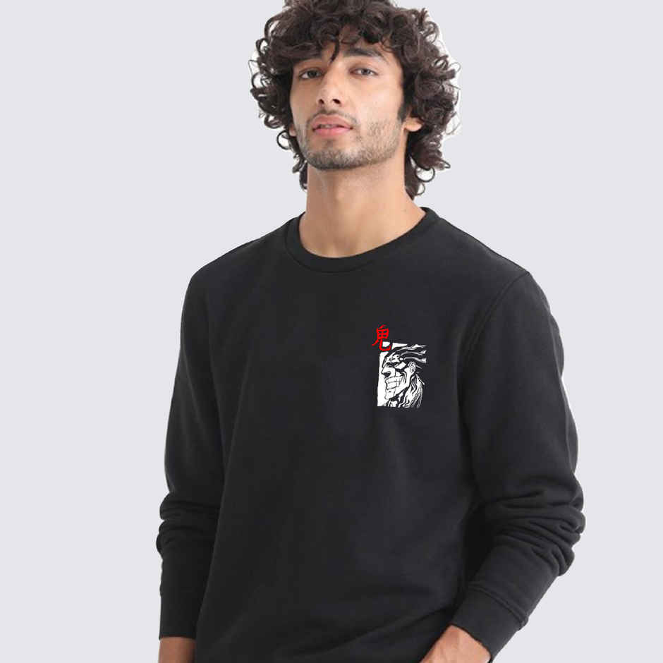 De Tees Men's Sweatshirt | Kenpachi | Black - S