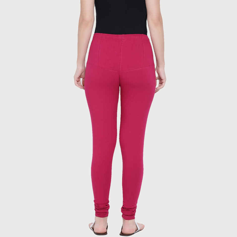 Rupa Softline Women's Churidar Leggings Style 1001 Pink - Free Size