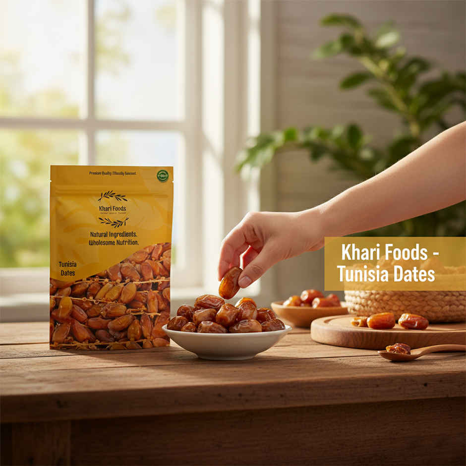 Khari Foods Tunisia Dates | High Energy Khajur, Dry Fruit Khajoor