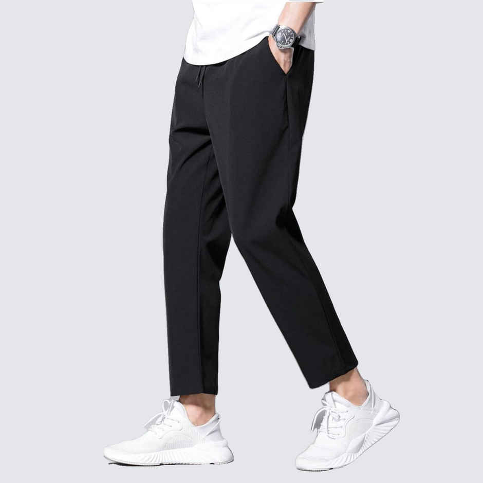 GCYX Men's Track Pant | 60% Cotton 40% Polyester Comfortable Wear | Black - M